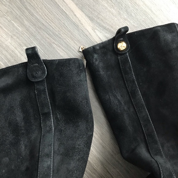 Tory burch black suede boots - Picture 3 of 8